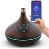InLine SmartHome 40154 Diffusore di aromi ad ultrasuoni, umidificatore, luce ambientale, compatibile con Google Home e Amazon Alexa, 400 ml