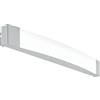 Eglo LED Applique Siderno, lampada da parete a 1 fiamma, luce specchio LED | in acciaio e plastica, lampada bagno cromata satinata, illuminazione LED per ambienti umidi, IP44, lunghezza 58 cm