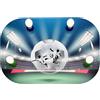 Elobra - Plafoniera calcio soccer Fight Arena con LED, legno, verde/blu, a + +