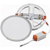 Monkey Ladder Downlight regolabile da incasso 100 mm, 6 W, 4000 K, colore argento, con taglio regolabile. Ideale per l'illuminazione di ambienti moderni.