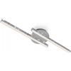 Briloner - Plafoniera LED, Lampada da Soffitto con Effetto Glitter, 10.5 Watt, 1400 Lumen, 3000 Kelvin, Cromo, 600 x 140 x 52 mm (LxWxH)