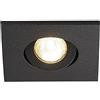 SLV coperte da incasso faretto New Tria Mini DL, quadrato, 2,2 W, lampada a LED, 3000 K 30 3030 livello, clip piume, Nero 114410