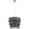 Zarivy Orecchino Triple Smile 1xe27 Cromo/Legno Nero Con un design moderno ed elegante, valorizza qualsiasi ambiente. Le sue dimensioni di 40 x 40 cm si adattano perfettamente al tuo stile decorativo.
