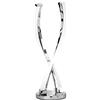 WOFI 8152.02.01.6000 a lampada da tavolo, metallo, 8 Watts, integrato, cromato, 14 x 14 x 44 cm