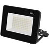 EMOS Faretto LED SIMPO 50 W, IP65, impermeabile, per ambienti umidi o esterni, super luminoso, 4500 lm, bianco neutro 4000 K, durata 20.000 ore, cavo di collegamento da 20 cm