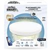 NITYAM SMART Plafoniera LED cablata Wi-Fi rotonda, 18W, 1750 lumen, colore di illuminazione, cambio bianco (CCT), compatibile con Amazon Alexa, Google Home e Siri