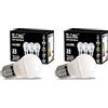 V-TAC Lampadina LED con Attacco E27 4,5W (Equivalenti a 40W) G45-470 Lumen - Lampadina LED Massima Efficienza e Risparmio Energetico - Luce 4000K Bianca Naturale (Box 3 Pezzi) (Confezione da 2)