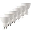 MÜLLER LICHT Mueller della luce 400285 Set a +, 6 pezzi LED riflettore lampada sostituisce 50 W, Plastica, 6.5 Watts, GU10, bianco, 5 x 5 x 5.5 cm