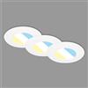 BRILONER - Set di 3 faretti da incasso a LED 230V, faretti da bagno LED IP44, faretti da soffitto, faretti LED, faretti da soffitto, colore della luce regolabile, bianco