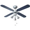 Bestron DLHB42S Ventilatore a Soffitto con Lampada, 50 W, 220 V, Blu, 102 cm, corded electric, metallo
