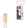 Paulmann 29044 Lampadina LED standard attacco a baionetta 230V G9 230V confezione da 1 4,6W 470lm chiaro vetro 2700K - bianco caldo