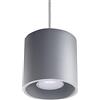 MiaLux Lampa Wisząca GAJA 1 Szary