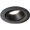 SLV lampada a incasso da soffitto NUMINOS® MOVE DL XL/faretto LED, lampada a stelo, faretto da soffitto, lampada da soffitto / 4000K 37,4W 3600lm nero 20 gradi