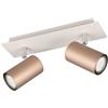 Trio Leuchten Spotbalken Marley 802400265, Metall Coffee/Warm Grey, exkl. 2x GU10