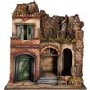 Chianese Presepe Artigianale Napoletano in Legno con Illuminazione Integrata e Grotta per la Natività, 40x60x52 cm, Multicolore
