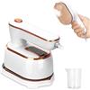 TAVADA Ferro da Stiro da Viaggio Mini 2-in-1,mini ferro da stiro da viaggio,1000W,soletta in ceramica,funzione asciutto/vapore,Ferro da Stiro a Vapore Portatile con base e manico pieghevole