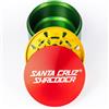 Santa Cruz Shredder Jumbo - Macinino in metallo zigrinato per una presa più forte, 3 pezzi, 10,2 cm (Rasta)