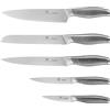 KARL HAUSMANN Set Coltelli Cucina 5 Pezzi - Professionali Coltelli Professionali in Acciaio Inox X30Cr13 - Coltello Chef, Coltello Pane e Universale - Set Coltelli Affilati