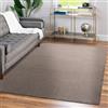 Teppium Tappeto a pelo corto per soggiorno, decorativo, unicolore, con retro in feltro, antiscivolo, rettangolare e rotondo, per camera dei giovani Misurare: 160 x 230 cm Colore: Moka