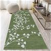 Siunwdiy Verde Passatoia lunga 2.4 metri per corridoio, cucina, camera da letto, tappetino antiscivolo per pavimento dell'ingresso, tappeto passatoia stretta per corridoio interno 50X240CM