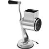WDRENTOOL Grattugia rotante, grattugia a mano, 5 lame in acciaio inox, grattugia per formaggio con manovella, in acciaio inox 430, ventosa per frutta, verdura, noci, cioccolato, sicuro e pratico