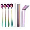 Gräwe® 14-TLG - Set di cannucce in Acciaio Inox, Multicolore