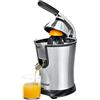 Concept Hausgeräte CE3520 Spremiagrumi elettrico, con braccio a leva, 750 ml, 160 W, Acciaio inox/Nero