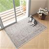 HUGEAR Vintage Tappeto Ingresso Interno Marrone Tappeti 60x90cm Antiscivolo Lavabile in Lavatrice Tapette Cucina Camera da Letto Entrata Scendiletto Ufficio Pelo Corto Piccolo Carpet