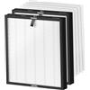 DAODEFUL HY4866 - Filtro di ricambio per purificatore d'aria MORENTO HY4866 HY4866-WF 3 in 1 H13, filtro HEPA ad alta efficienza carbone attivo e prefiltro (2 filtri + 4 prefiltri in cotone)