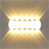 KAWELL 12W Moderno Lampada da Parete LED Applique da Parete Interno Esterno