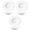 COSE DA CASA Set 6 Piatti Risotto Gourmet Gran-gusto 27 cm a cappello di prete Vetro Antiurto bianco professionale o domestico tavola elegante hotel ristoranti