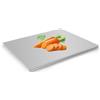 Vehoukli Tagliere in acciaio inox con bordo di arresto, piano di lavoro da cucina come taglierino, scongelatore e piano di lavoro da cucina per cottura, tagliere, tagliere in acciaio inox (50 x 40 cm)