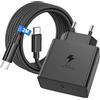 Bamkey 45W USB C Caricatore Caricabatterie per Samsung Galaxy S26 S25 S24 S23/S23 Ultra/S22/S21/S20/Note20/A73/A53/S10 con 2M Nylon Cavo, USBC Presa Carica Alimentatore Tipo C Spina Ricarica Adattatore