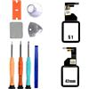 ERYNK Set di ricambio per Apple Watch Series 1 42 mm [con funzione touch] display in vetro frontale [con adesivo OCA] [senza schermo LCD/Screen] con set di attrezzi
