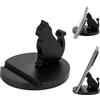 NBEADS Supporto per Cellulare A Forma di Gatto Carino, Supporto per Telefono A Forma di Gatto, Decorativo, Da Scrivania, Antiscivolo, per Vari Modelli di Telefoni Cellulari e Tablet, Nero