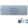 Generic Batteria A1185 5600mAh 10.8V compatibile per MacBook 13 pollici A1181 (2008) MA254B/A MA254CH/A MA254 MA255 MA255 MA700 MB403J/A batteria del computer portatile