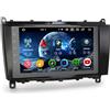 Erisin 8 pollici Autoradio Android 16 GPS Navigatore per Mercedes CLK W209 C209 A209 Bluetooth CarPlay Android Auto DSP WiFi 4G DAB+ RDS Schermo IPS Stereo Canbus Comandi al volante 8-Core 4GB+64GB