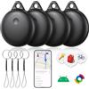 CMINGKEJI Smart Tracker Android senza Abbonamiento, Smart Tag Bluetooth Localizzatore Funziona con Google Funzioni Trova, Trova Oggetti per Chiavi, Bagagli, Borse, Batteria Sostituibile