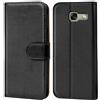 Verco custodia per Samsung Galaxy A3 (2017), Case per Galaxy A3 Cover PU Pelle Portafoglio Protettiva, Nero