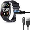Blueshaweu Compatibile con caricabatterie Hoxe Smart Watch Y6, Blueshaweu 2 pin magnetico USB di ricarica di ricambio compatibile con Hoxe Y6/WeurGhy,Aycy,Poounur,Csasan Y6 Smartwatch/Y6 Smartwatch da 1,8