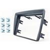 SoundPLUS Adattatore Autoradio 2DIN, Mascherina ornamentale e supporto Autoradio compatibile FIAT Panda (169) dal 2003 al 2011 con Kit Fissaggio - Grigio