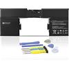 K KYUER 60.8Wh G3HTA001H 93HTA001H Tastiera Sostituzione Batteria per Microsoft Surface Book 1st Gen Model 1785 with Performance Base (GTX 965M) Enhanced Edition 8030mAh Keyboard Replacement Battery