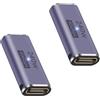 CanQuanSWZX 2 pezzi USB C Coupler 40 Gbps, connettore compatto USB C Female a Female per video 8 K a 60 Hz, ricarica rapida da 240W e trasferimento dati, versatile adattatore C a USB C per dispositivi con
