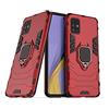 MaiJin LuluMain Compatibile con Galaxy A51 Cover, Custodia Armor Anello Cavalletto (Funziona con Il Supporto Magnetico per Auto) Case Paraurti per Samsung Galaxy A51 (Rosso)