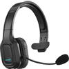 ShinePick Cuffie Bluetooth per conducenti di camion, senza fili, con microfono a cancellazione del rumore, pulsante muto, chiamate in vivavoce, durata della batteria 60 ore, per call center, ufficio e