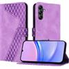 YIRRANZD Custodia per Samsung Galaxy A15 4G/5G, Cover a Libro in Pelle PU con Slot Cart e Silicone TPU Bumper, Flip Caso Portafoglio Cover per Samsung A15 4G/5G (Viola)
