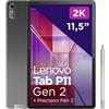Lenovo Tab P11, Tablet PC Mediatek da 128 GB, 11,5, Wi-Fi, grigio