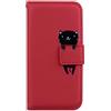 TUUNKMUY per Xiaomi Redmi 12 4G/5G Case, Cute Animal Design Antiurto PU Pelle Flip Case Morbido TPU Back Wallet Cover Protettiva con Slot per Schede Funzione Stand Chiusura Magnetica per Xiaomi Redmi 12 4G/5G