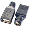 SHANFEILU USB da DC adattatore di alimentazione USB2.0 A da DC 5.5mmx2.1mm da DC5521 adattatore di tipo A per laptop smartphone LED lampada da tavolo 2 pezzi