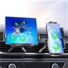 Winnes 15 W supporto per telefono auto a induzione, avvitatore automatico rapido, caricatore a induzione, caricatore senza fili per auto per iPhone e Huawei, compatibile per telefono portatile pieghevole a
